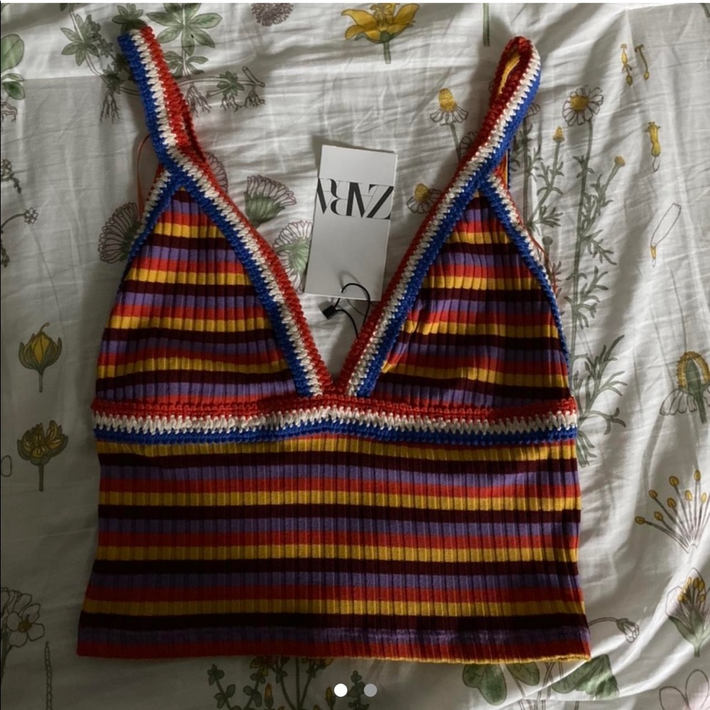 crochet colorful tank top